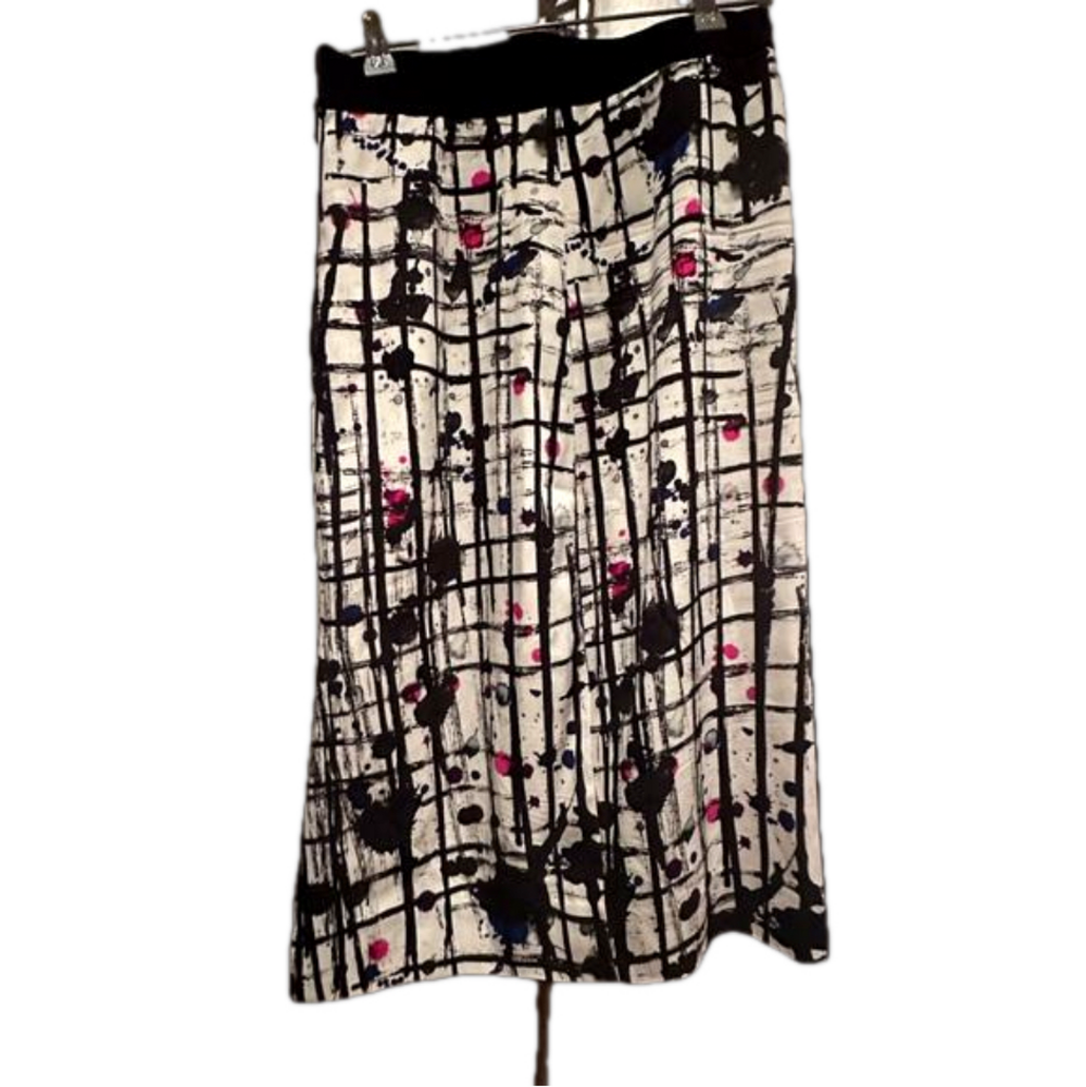 Milly Bergdorf Goodman Paint Splatter Pencil Skirt | 6